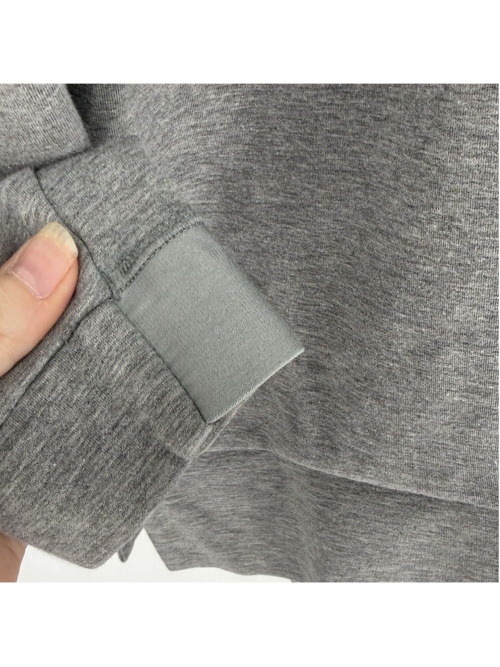 Athleta Modern Crew Neck Long Sleeve Sweatshirt Size Large Gray 210034 - Picture 3 of 6
